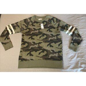 NWT American Eagle Jegging Fit Green Camo Pullover Sweatshirt Size Small